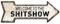 Mukuko Schild mit Aufschrift Welcome to the Shitshow, rustikales Wandschild zum Aufhängen an der Tür, 15,2 x 45,7 cm, lustiges Willkommensschild für Haustür, Eingang, Veranda, Bar, Pub,
