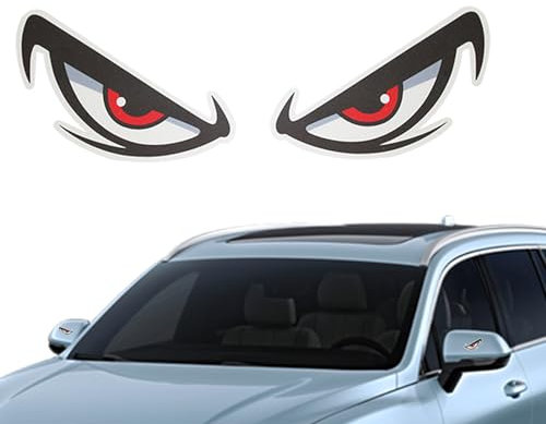 Maciun Reflektierende Augen Autoaufkleber - -Auto-Starke reflektierende Augen, wasserfest, lustig, Aufkleber,Lustige Autoaufkleber, langlebige Autoaufkleber für Auto, Fenster, Wand