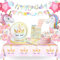Yosiio Vajilla Unicornio para Fiestas y Cumpleaños - Decoración Baby Shower para 16 Invitados
