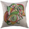 Kissenbezug Surreales Picasso-Design, Augen, Weißer Stil, Abstrakter Suprematismus, Konstruktivismus, Geeigneter Kubismus Kissen Bezug Premium Dekorative Kissenhülle Für Büro 45x45 cm