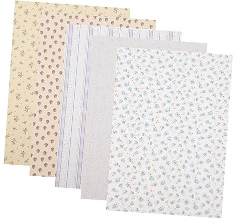 WOONEKY 5 Fogli Casa Di Bambola Carta Da Parati Adesivi Casa Delle Bambole Giocattoli Per I Bambini Casa Delle Bambole Giocattoli Accessori Per Casa Delle Bambole In Miniatura Casa Delle