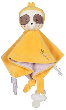 Gipsy Toys Faultier, quadratisch, Serie Bamboo, 24 cm, Größe S/Karte, Gelb und Braun