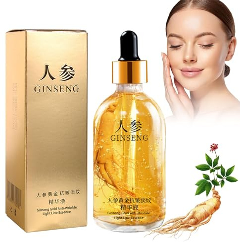 Ginseng Anti Wrinkle Serum,100ML Ginseng Essence für Hydratisieren | Ginseng Polypeptide Anti-Ageing Essence,Peptid Anti Falten Ginseng Serum,Gesichtspflege für alle Hauttypen