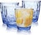 Kunststoffbecher, unzerbrechlich, Cocktailgläser, wiederverwendbare Wasserbecher, Acryl-Trinkgläser, tragbare Trinkgläser für Saft, Bier, Milch, Picknick, Party, Camping, Blau, 4 Stück