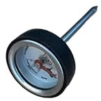 daniplus BBQ Steak-Thermometer, Schwarz Grillthermometer, Thermometer analog 71°C