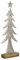 EGLO LIVING Deko Baum Baliguian, Weihnachtsdeko groß, Bodendeko Wohnzimmer, Dekofigur Weihnachten, Adventsdeko aus Holz in Natur und Metall in Silber, 65 x 25 cm