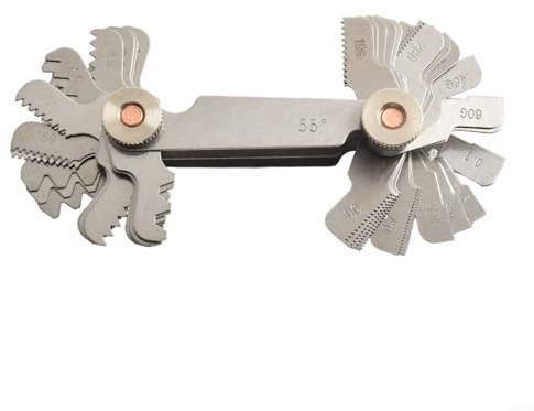 Edelstahl-Gewindelehre, 52 Blatt, metrisch und Zoll, einfach zu bedienendes Design