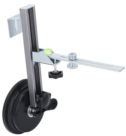Soporte de Nivel Láser, Soporte de Montaje en Pared en Forma de L con Ventosa, Soporte de Nivelación Láser Giratorio Ajustable para Adaptador de 1/4 Pulgadas y 5/8