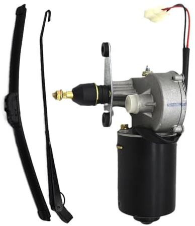 Niesel Elektrischer Scheibenwischersatz, 12V elektrischer Scheibenwischer | Wischermotorsatz Scheibenwischer | Fahrzeugwischer-Ersatzteile, 12-V-Elektromotor-Fensterwischer für Dreirad, UTV, Boot