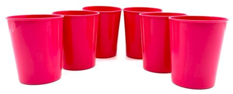 Kimmel Set di 6 bicchieri da 250 ml, fucsia