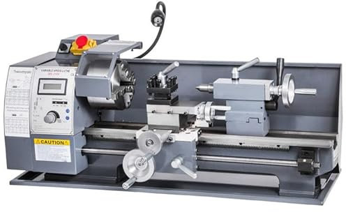 Furvveerr Metalldrehmaschine 8''X16'' Mini-Tisch-Metalldrehmaschine 750W Drehmaschine Tischdrehmaschine Bürstenlose Drehmaschine Variable Drehzahl 0-2250RPM für Metallbearbeitung Metal Lathe