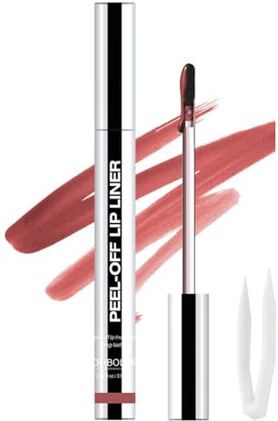 Lip Stain Peel Off, Wasserfest Lang Anhaltend Lip Tint Peel Off Lip Liner Mit Mattem Finish, Schweißfest Hochpigmentiert Flüssigkeit Lipliner Tattoo Für Lippenmake-Up (04#, 3.5ml)