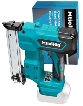 Cordless Brad Nailer 2-in-1 for Makita Battery, 5/8 to 1-1/4 Inch Electric Nail Gun/Staple Gun, 18 Gauge Nail Gun Brushless Motor with 1000 Nails for Wood Carpentry, 2 Modes(No Battery)
