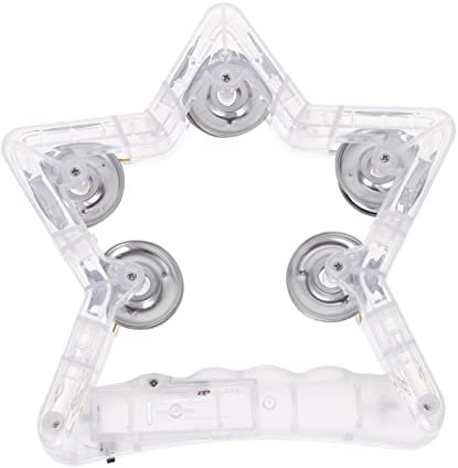 CIMAXIC Musikinstrument Für Jungen Und Mädchen Keine Batterie Blinkendes Tamburin Für Kleinkinder Von 1–3 Jahren Babyspielzeug Tanzflächen-Requisiten