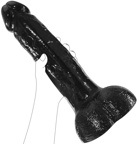 6.7 cm Durchmesser riesiger dicker Dildo, 34 cm realistisches XXXL -Dildo mit starkem Saugnapf, lebensechte Venen und große vollständige Bälle für Analspiel