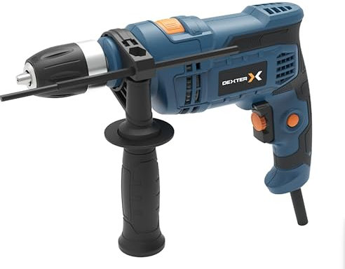 Dexter - Perceuse à percussion - 900 W - Robuste et puissante - Mandrin auto-lock - Vitesse adaptative - Garantie 5 ans