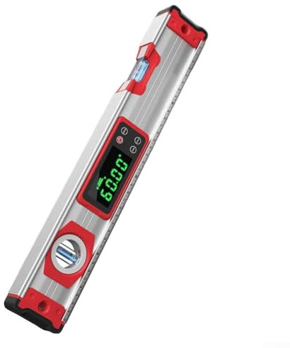 Elektronische digitale Wasserwaage, 30cm Magnetisches digitales Horizontometer aus Aluminium Wasserdicht, staubdicht und öldicht Unterseite rutschschutz