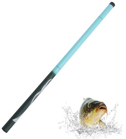 Stream Angelrute - Crucian Carp Pole, Compact Fiberglas-Stick | Teleskopische Handangelrute für Reisen am See, Benutzerfreundliches Design Für Flussfischer Outdoor Erholung Gefangener Verwendung
