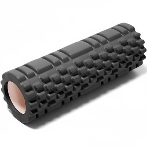 Komoke Rouleau de Massage Professionnel pour la Colonne Vertébrale et le Dos - Soulagement des Tensions Musculaires - Entraînement des Fascias et Pilates - 30 x 10 cm