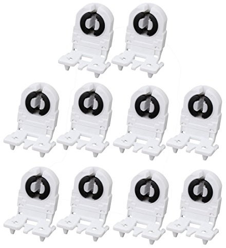 Aexit 10 Stücke AC 500 V 2A G13-F41F T8 Lampenfassung G13 Sockel Leuchtstofflampenhalter Weiß (eae1f3513cc99bee8e8c2606dd3572da)