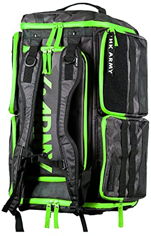 HK Army Expand Rucksack Paintball Gearbag - Shroud Schwarz/Grün