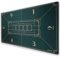 SLOWPLAY Nash Texas Holdem Pokermatte 120x70cm I Tragbarer Pokertisch | Pokertischauflage mit einem Art Deco Layout Print, Deluxe Pokertuch - Pokerteppich（Grün）