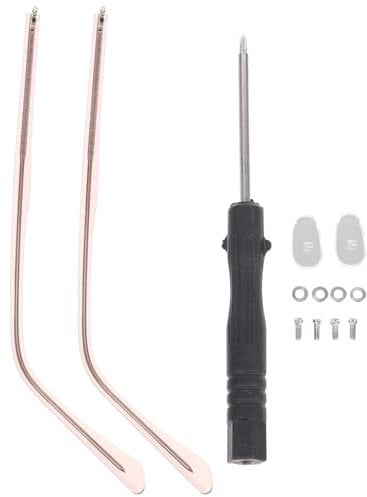 iplusmile Brillen Ersatzbügel Mit Schrauben Brillen-Ersatzbügel 1 Paar Universelle Metall-Brillen-Ersatzbügel Bügel Brillen-Reparatur-Set – Brillenbügelbreite: 3,6 mm, Dicke: 1,2 mm