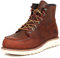 SL-Saint Stivali da lavoro da uomo Soft Moc Toe Classic Casual 6'' con suola con zeppa Scarpe da marroni/Nero (Marrone zeppa, Adulto, Uomo, 39, Numero, Sistema Taglie Calzature EU, Larga)