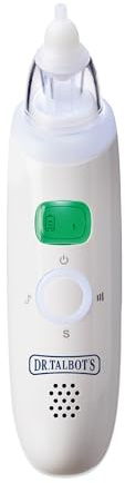 Dr. Talbot's Electric Nasal Aspirator for Babies - with Hygienic Travel Case - Ear Wax Removal Tool and Nose Cleaner