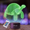 Plexido Nachtlicht Schildkröte Illusion Lampe 3D Nachttischlampe Geschenk für Kinder Personalisiert Graveur Weltraum Kinderzimmer LED Licht Fernbedienung 16 Farbwechsel Wohnzimmer