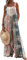 PADOLA Jumpsuit Damen Sommer Haremshose mit Tasche Baggy Ärmelloser Overall mit Blumenmuster Latzhose Vintage Gedruckte Arbeitshose Oversize Casual Hosenanzug Weite Hose Romper (0 Blumen, 2XL)