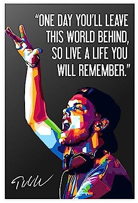 EYEZER Avicii Poster auf Leinwand, Poster, Wandkunst, Dekordruck, Gemälde für Wohnzimmer, Schlafzimmer, Dekoration, ungerahmt, 30 x 45 cm