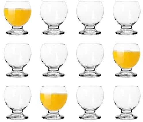 LAV 12x 215ml Nectar Glass Tumblers - Dishwasher Safe Kitchen Water Cocktail Juice Gin Wine Whisky Drinking Glassware Glasses Set