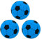 Kyto Softball 20cm Schaumstoff Ball | Fußball für Outdoor und Indoor | geeignet für Kinder ab 36 Monaten (3 Bälle, blau)