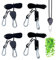 ZLLZPZD 4 Stück Seilratsche 26ft/8M Abspannseil Verstellbarer Flaschenzug Seil für Sonnensegel Winddichtes Outdoor Vorzelt Sturmband Camping Befestigung Spannseile mit Haken,4mm Nylonschnur Zeltschnur