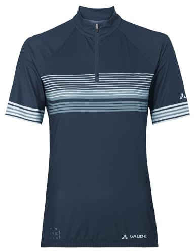 VAUDE Damen Women's Posta Hz Tricot Ii T-Shirt, Dark Sea, 46 EU