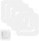 Katslyn 4 Pcs Light Switch Finger Plate Surrounds - Clear Acrylic Single Light Socket Switch Covers, 3.38 in