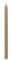 ukiyo 12er Pack dünne Stabkerzen H:20 cm Ø:1,3 cm div. Farben Brenndauer 2,5 Stunden Kerze Advent Weihnachten, Farbe:Leinen