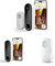 Arlo Video Doorbell Wireless Double Pack with Chime, Outdoor WiFi Doorbell Camera, 2K & FHD Video Cameras, Motion Sensor, Rechargeable Battery Operated, Night Vision, Free Trial of Arlo Secure, White
