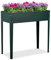 Relaxdays Aiuola Rialzata da Balcone e Giardino, HLP: 80x85x40 cm, Orto da Terrazzo, per Piantare Verdure ed Erbe, Verde, Acciaio