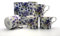 FINE Bone China Set of 4 Mugs Gift Boxed Summer Pansy Mugs Free UK DELIVERY