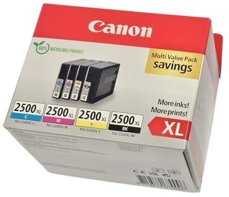 Canon PGI2500XL Pack of 4 Cartridges