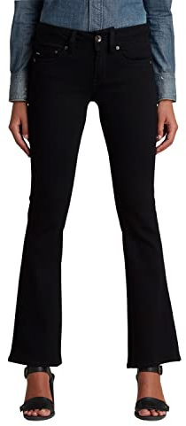 G-Star Women's Midge Bootcut Jeans, Black (pitch black D01896-B964-A810), 24W / 30L