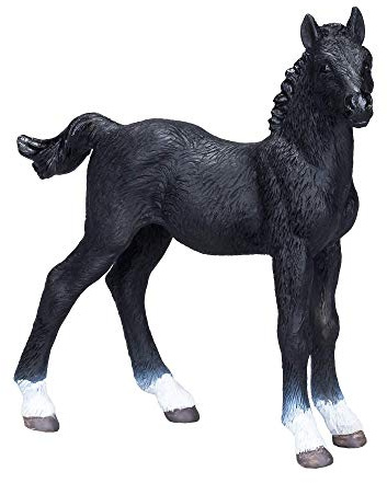 MOJO Hanoverian Horse Foal Black Model Toy Figure