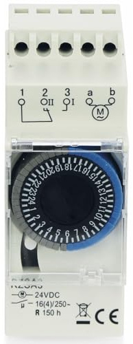 RELTECH Zeitschaltuhr RZSA3, 24 V-, DIN-Schiene, Analog