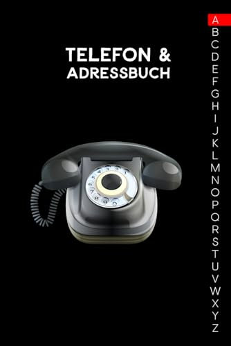 Adress und Telefonbuch: Ca. A5-Format für Adressen, Telefonnummer und Geburtstage mit A-Z Register (Telefon & Adressbuch)