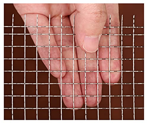 HYHMJ-304 Edelstahl Drahtgewebe 3 Mesh 10 Mesh Hartes Und Hitzebeständiges Siebnetz Staubdicht Korrosionsbeständig Schutz Metall Luftziegel, Für Familie, Bauernhof, Gebäude,3mesh,1.2x5m