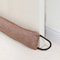 Marwood Boudin de porte sous porte 91 cm - Coupe-vent pour porte et fenêtre - Butée de courant d'air lestée pour porte d'entrée - Bloque le bruit du bas de la porte avec boucles de suspension - Marron
