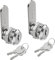 VOCIBO® Lot de 2 serrures de boîte aux lettres de 16 mm, serrure d'armoire, serrure de meuble, serrure de casier, serrure de 16 mm, serrure à levier pour boîtes aux lettres, portes d'armoire