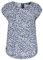 Only Femme Onlvic S/S Aop Top Noos Ptm T shirt, Indigo Vintage - Aop : Ranch Flower, 38 EU
